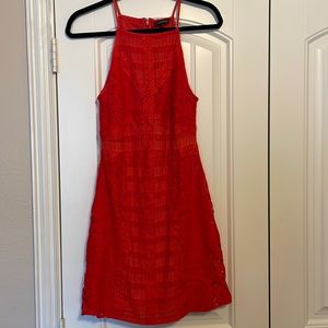 Top Shop red/orange lace dress